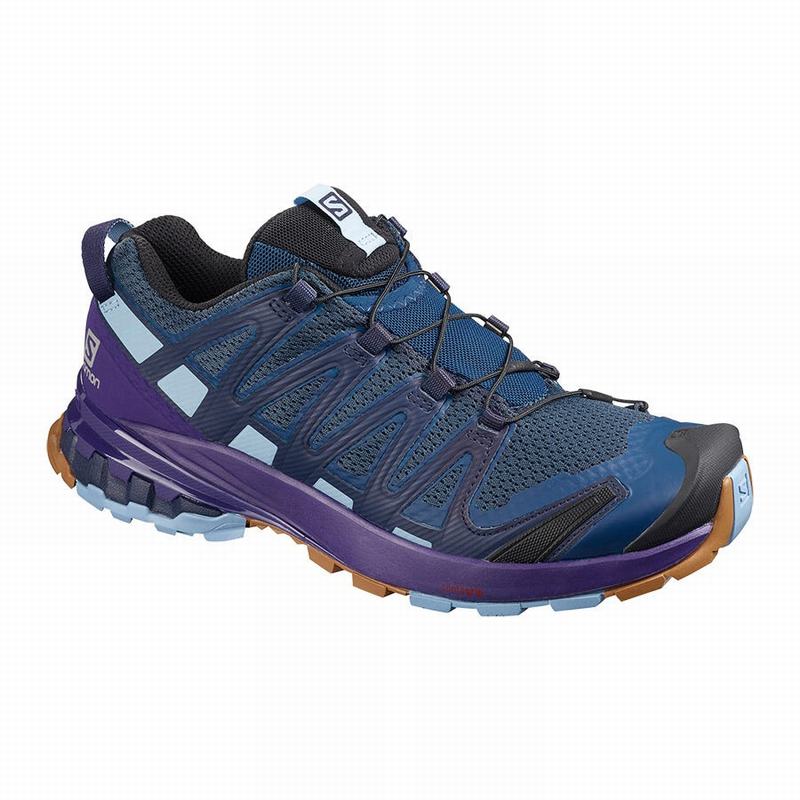 Chaussures De Randonnée Salomon Femme Bleu Marine / Violette Indigo - Salomon XA PRO 3D V8 - France